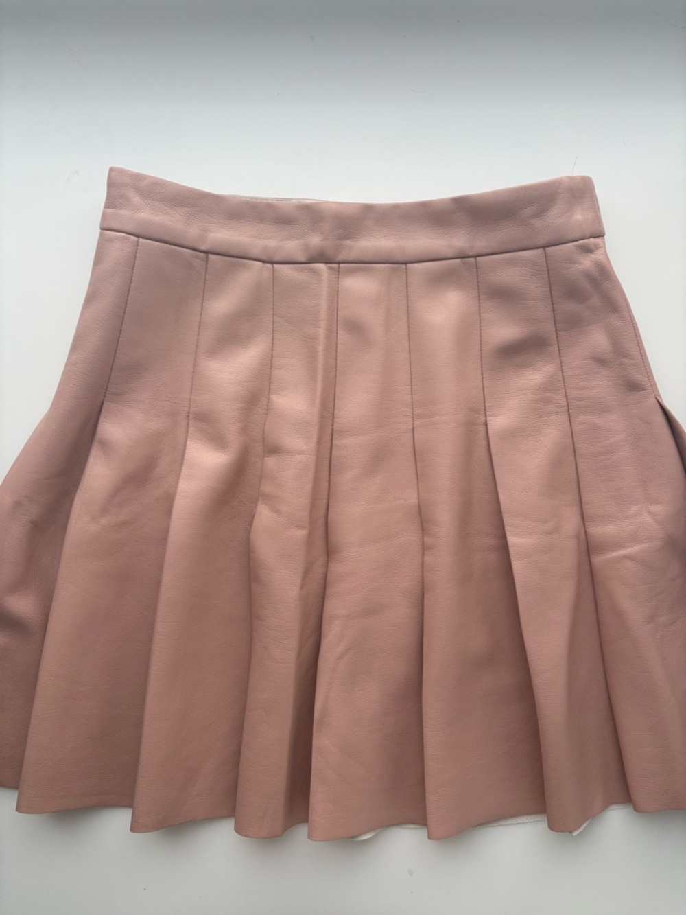 Aritzia Sunday Best Pleated Olive Mini Skirt